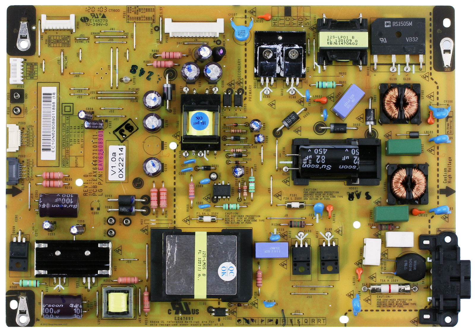 Power supply board EAX64427101(1.4) EAY62608901 LGP4247L-12LPB